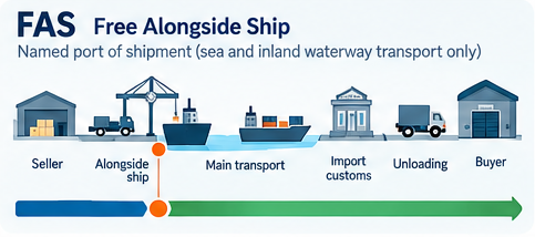 FAS Incoterms 2020 illustration